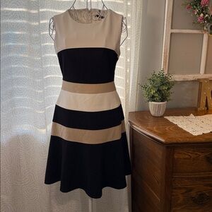 Tommy Hilfiger Tri-Colored Sleeveless Dress, Size 4P